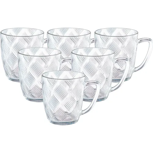 ICHIMATSU Juego De Tazas De Vidrio Por 6 Piezas Llamas 100 Ml