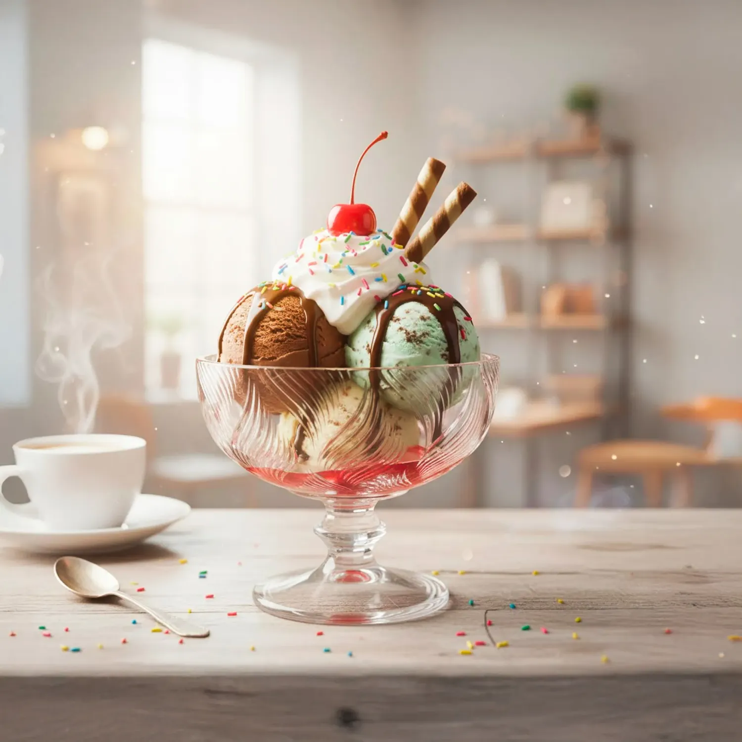Juego Ichimatsu Por 6 Piezas Copas De Helado Llamas 340 Ml color varios | Platanitos