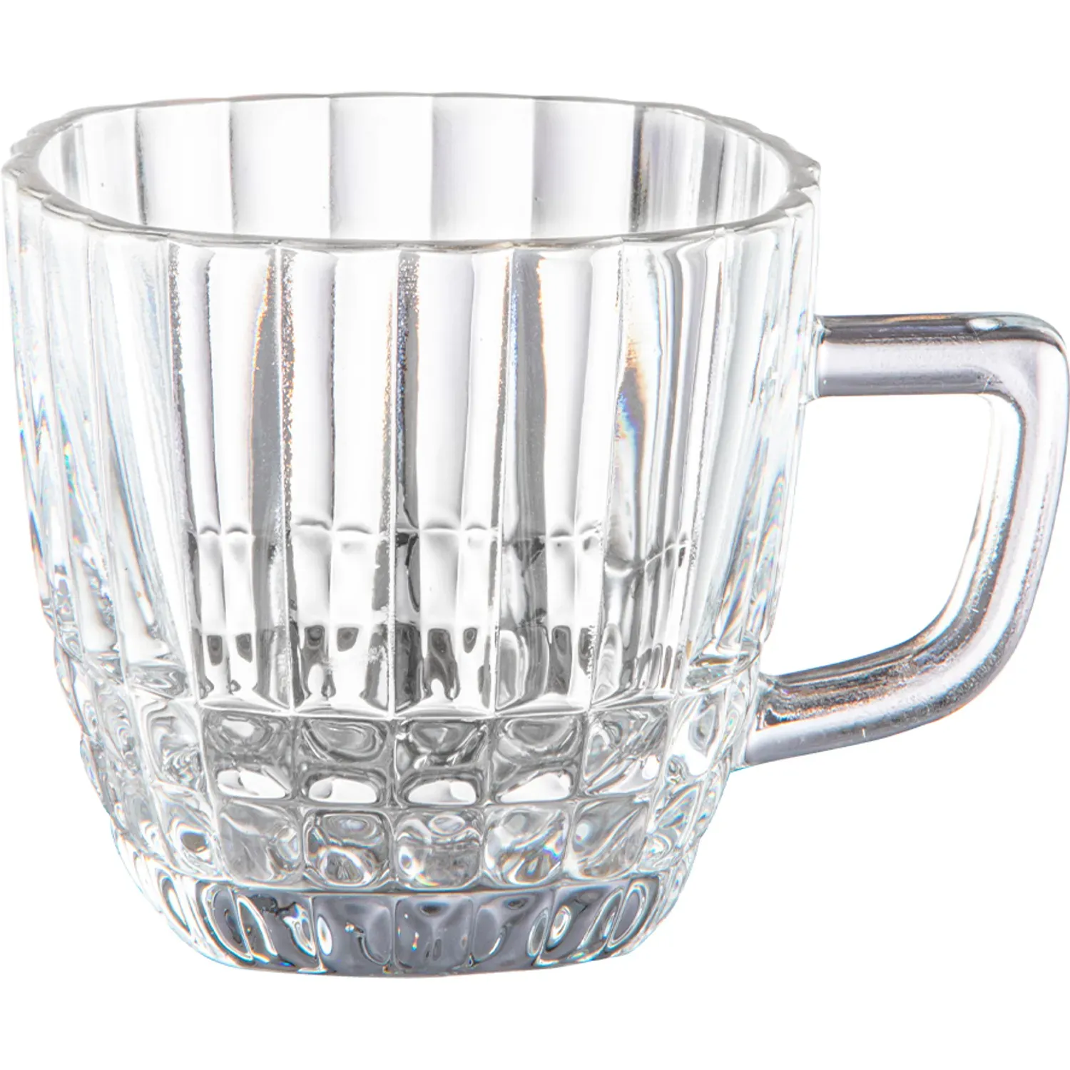 Juego Ichimatsu De Tazas De Vidrio Por 6 Piezas Rayas 265 Ml color varios | Platanitos