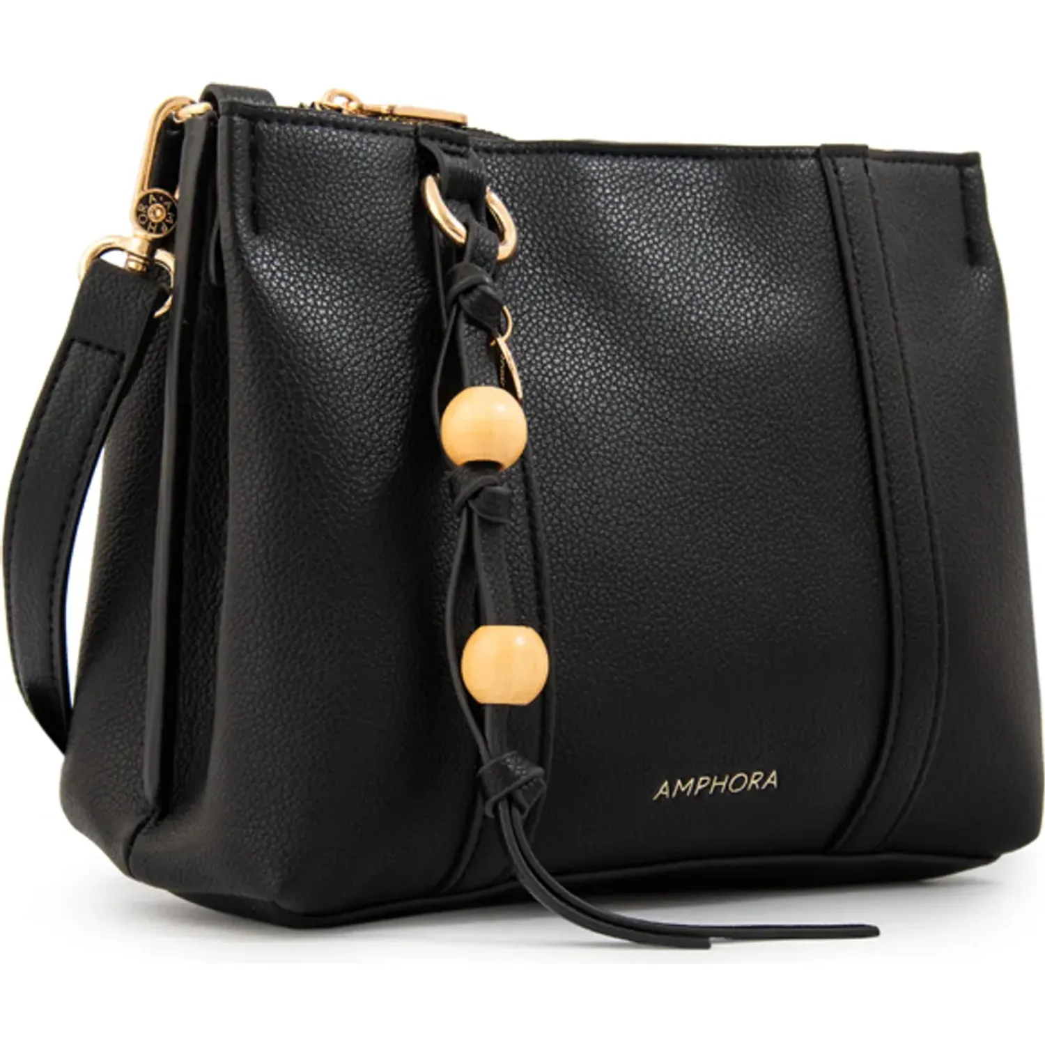 Morral Amphora Mujer Valeria color negro | Platanitos