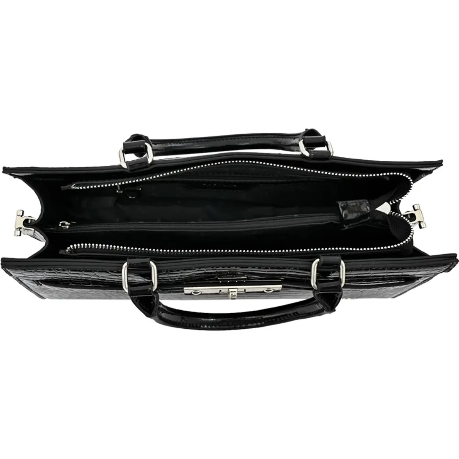 Cartera Amphora Mujer Julia color negro | Platanitos