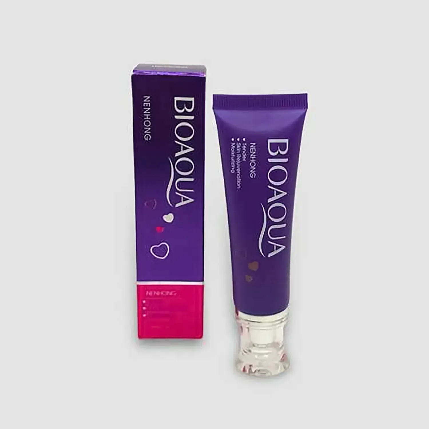 BIOAQUA Crema Bioaqua Corporal Despigmentante Blanqueadora color morado | Platanitos