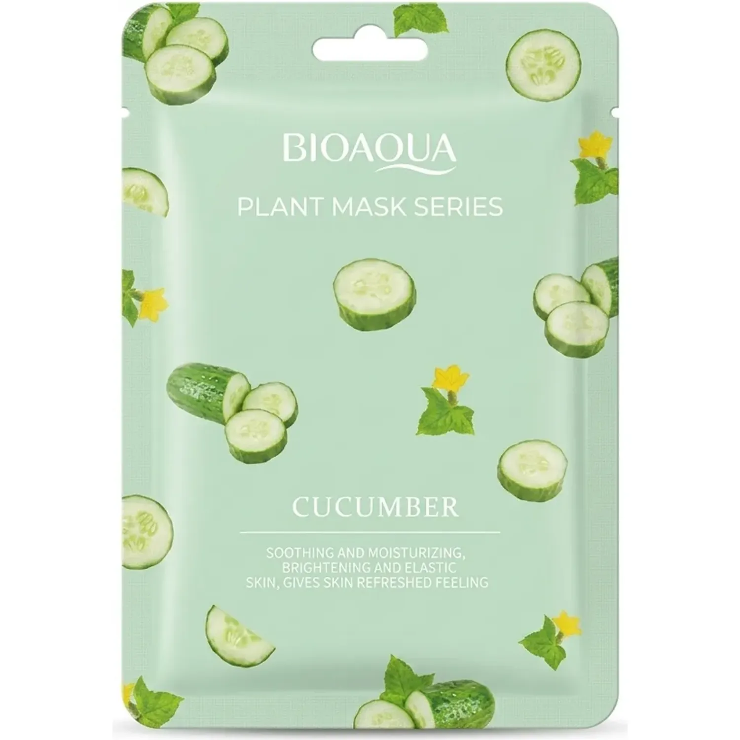 BIOAQUA Mascarilla Bioaqua Facial De Pepino color verde | Platanitos