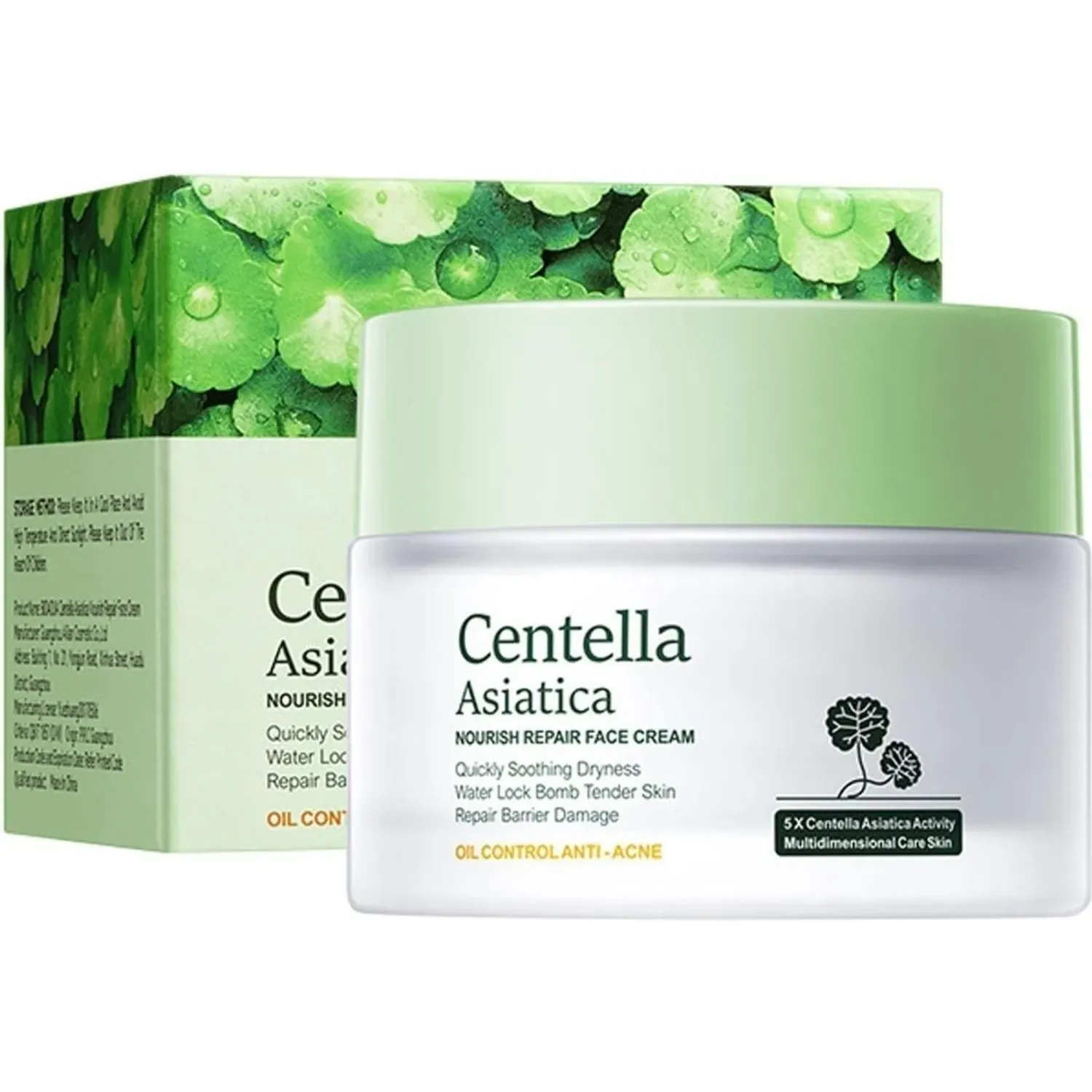 BIOAQUA Crema Bioaqua Facial Linea Centella Asiatica color verde | Platanitos