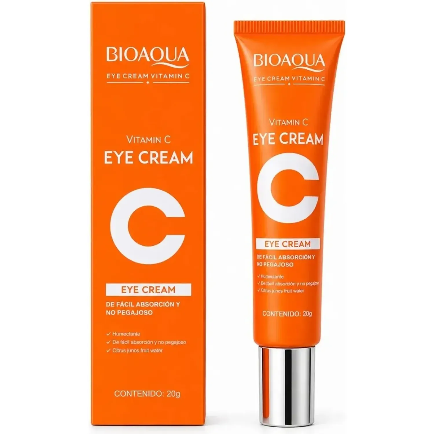 BIOAQUA Contorno Bioaqua De Ojos Vitamina C - 20g color anaranjado | Platanitos