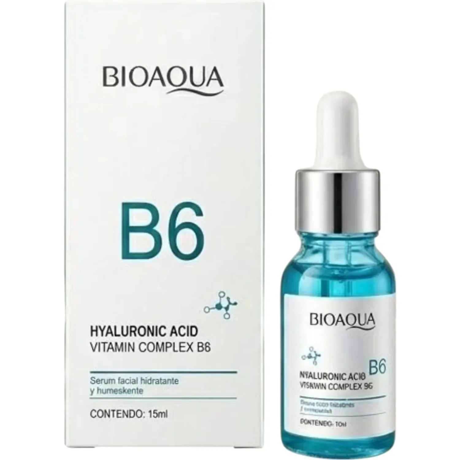 BIOAQUA Serum Bioaqua Facial B6 + Acido Hialuronico color blanco | Platanitos