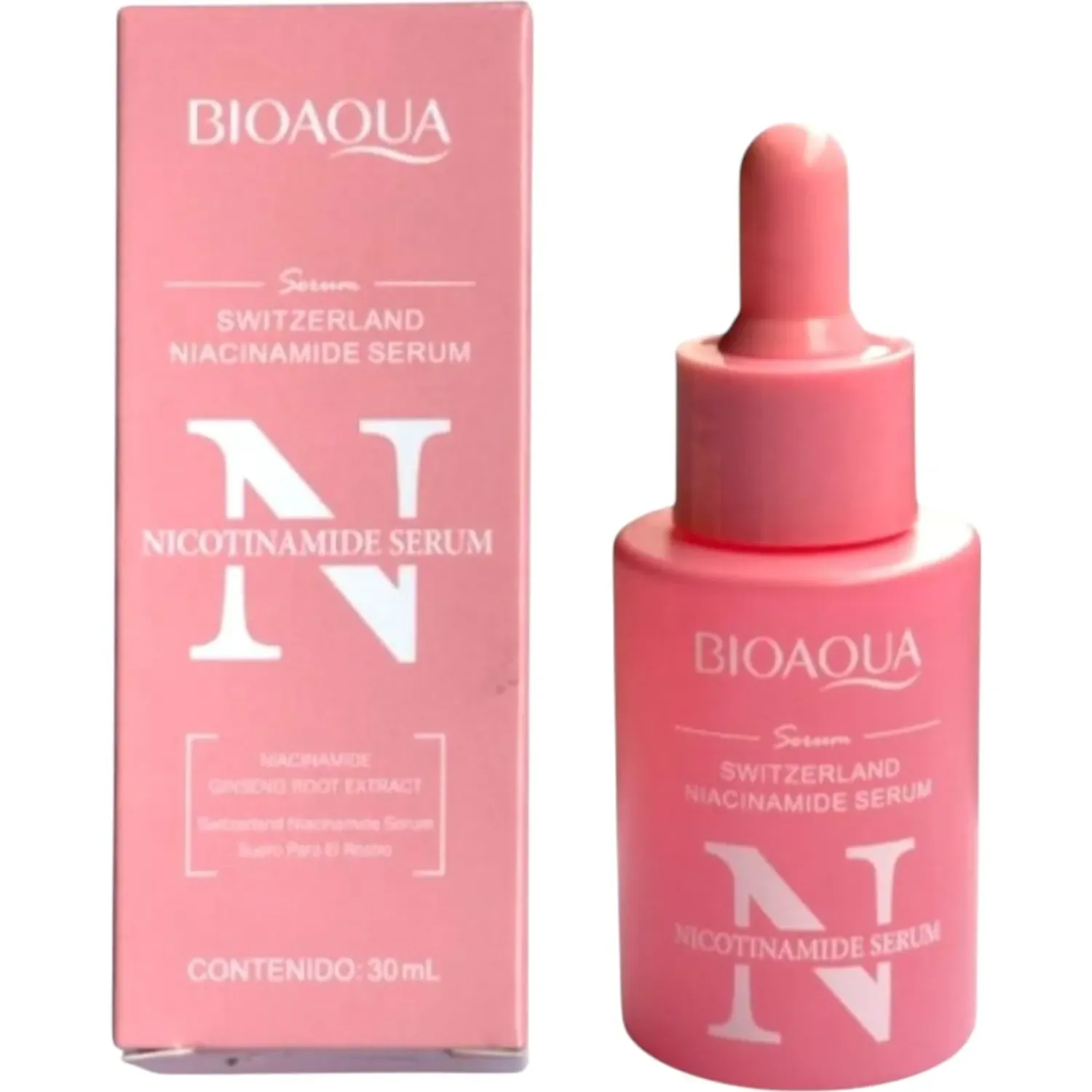 BIOAQUA Serum Bioaqua Facial Niacinamida Switzerland color rosado | Platanitos