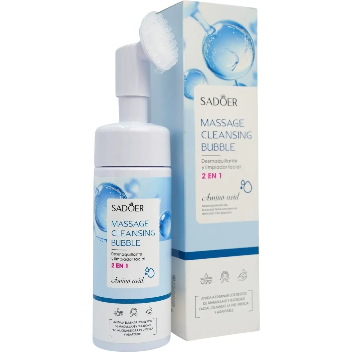 SADOER Espuma Sadoer Limpiadora Facil Con Acido Hialuronico De 120ml color varios | Platanitos