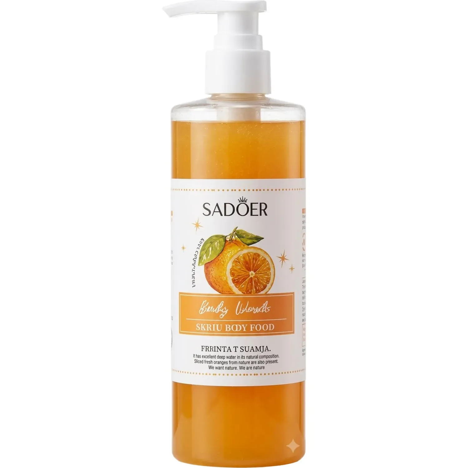 SADOER Exfoliante Sadoer Corporal En Gel Aroma Naranja 300ml color anaranjado | Platanitos