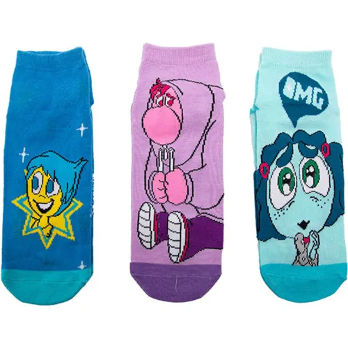 Hombre Mujer Disney Varios Tripack De Medias Antideslizante Niños Intensamente