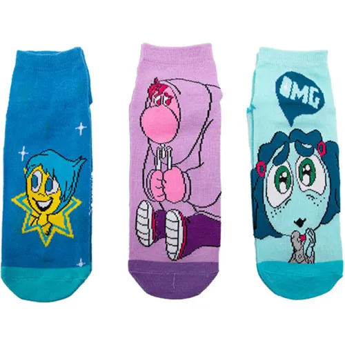 Hombre Mujer Disney Varios Tripack De Medias Antideslizante Niños Intensamente