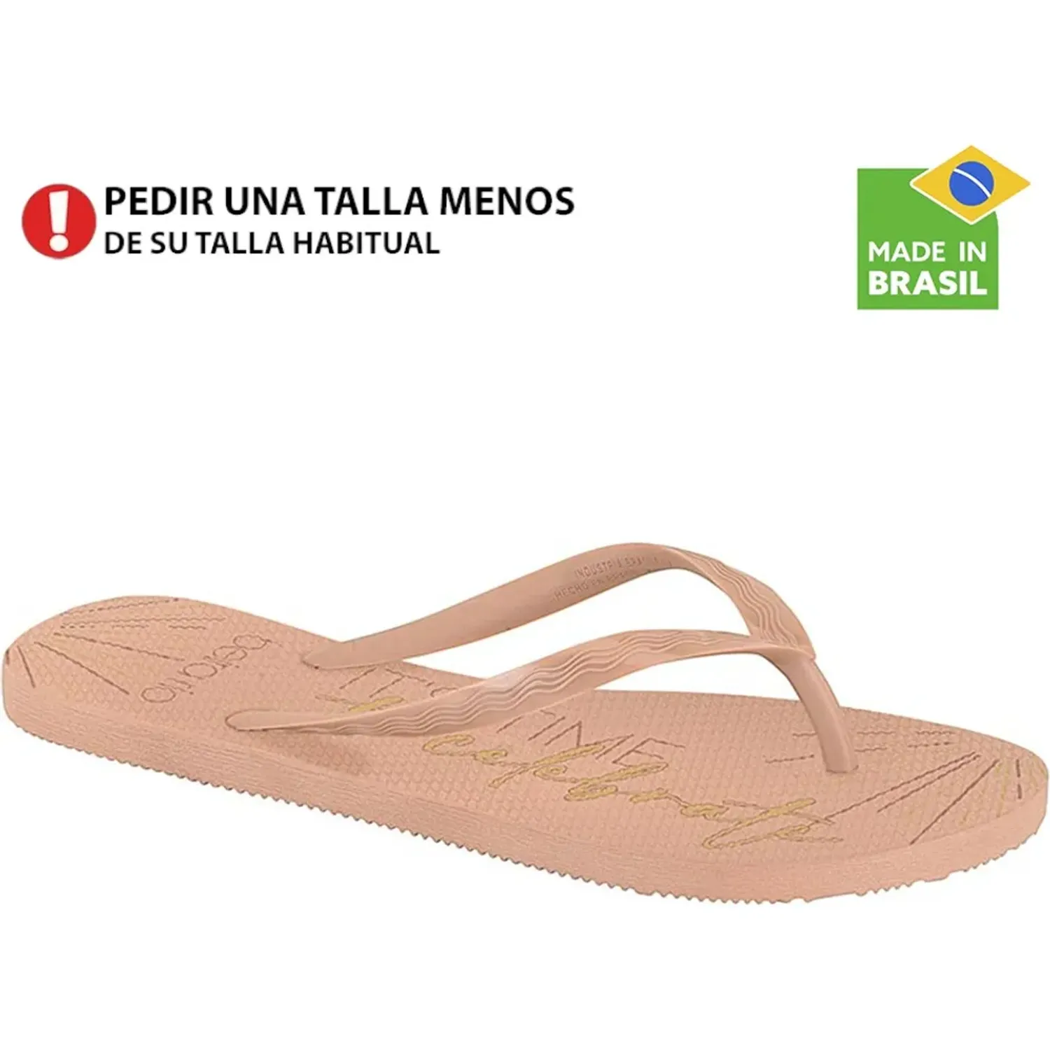 BEIRA RIO Sandalia Beira Rio Flat Mujer Cy-84 color nude | Platanitos