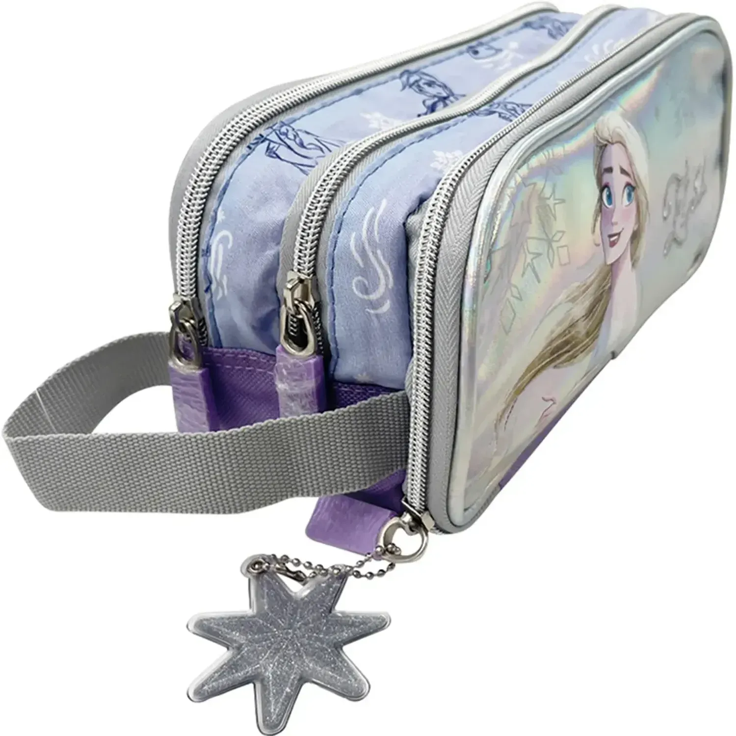 Frozen Cartuchera Frozen Organizadora Frozen Coleccion C B26 color lila / celeste | Platanitos