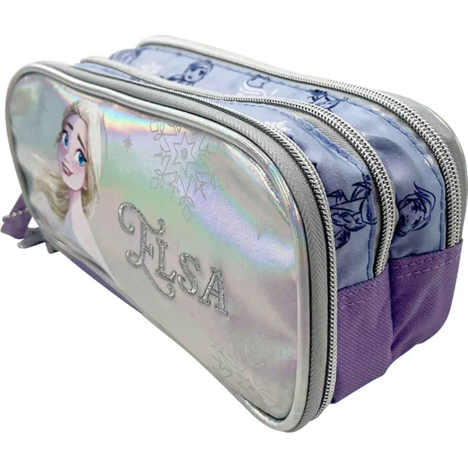 Frozen Cartuchera Frozen Organizadora Frozen Coleccion C B26 color lila / celeste | Platanitos