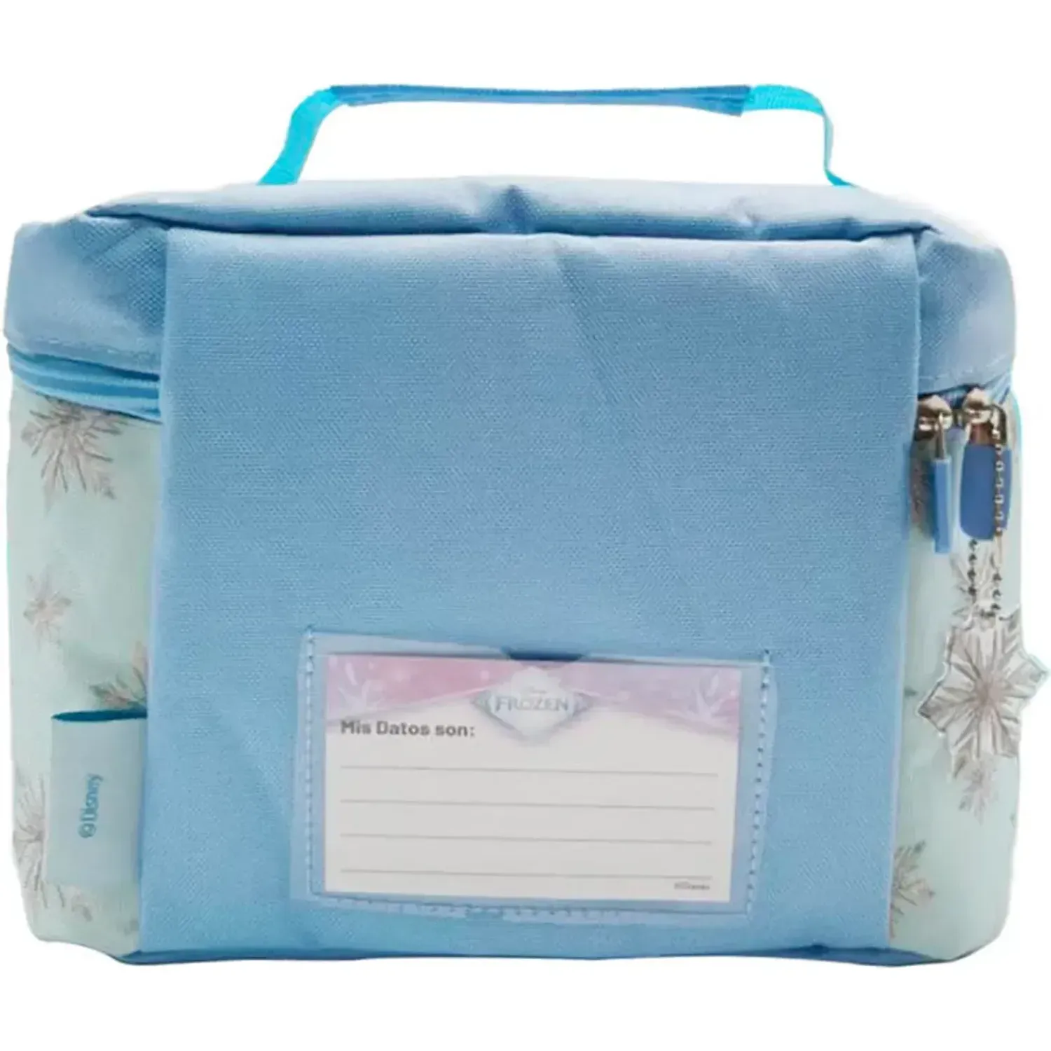 Set Frozen Mochila Con Ruedas Medium Frozen Coleccion G B26 color celeste | Platanitos