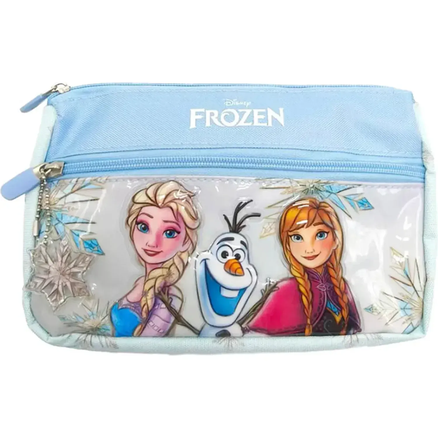 Set Frozen Mochila Con Ruedas Medium Frozen Coleccion G B26 color celeste | Platanitos