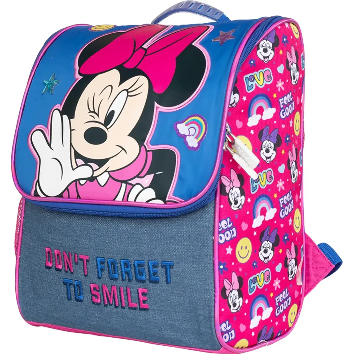 Minnie Lonchera Minnie Minnie Coleccion D B26 color azul / fucsia | Platanitos