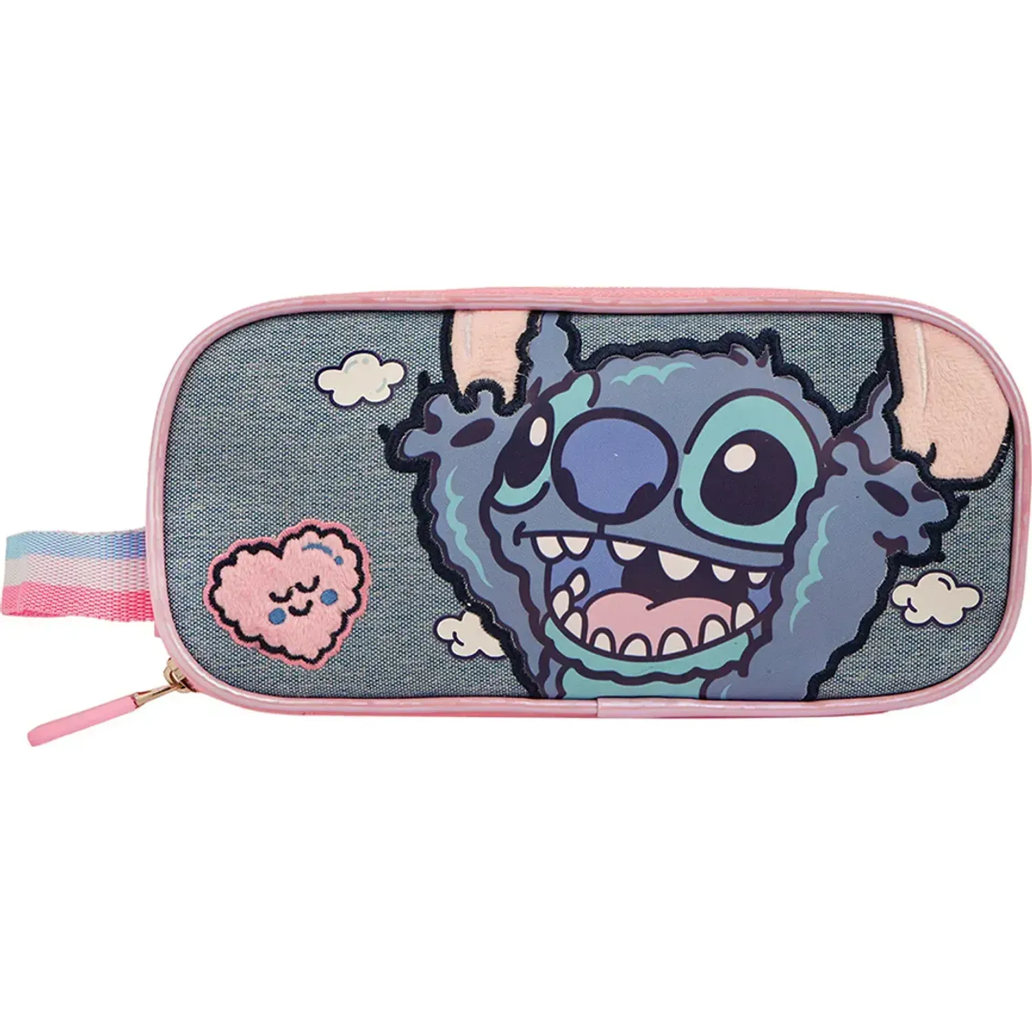 STITCH Cartuchera Stitch Organizadora Stitch Coleccion C B26 color celeste/lila | Platanitos