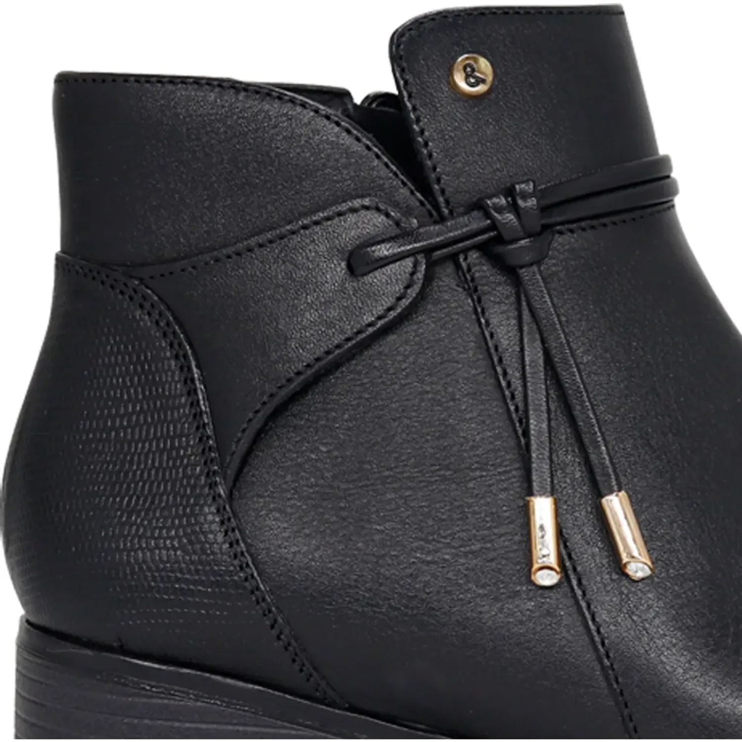 PAR&SS Botin Par&Ss De Vestir Mujer Ja26q2-Bt234-N color negro | Platanitos