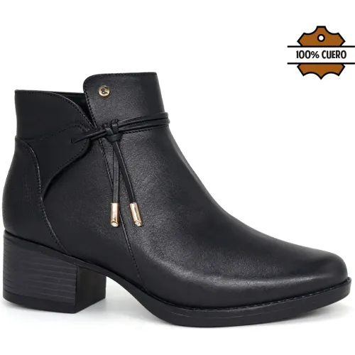 Botin Par&Ss De Vestir Mujer  Ja26q2-Bt234-N color negro | Platanitos