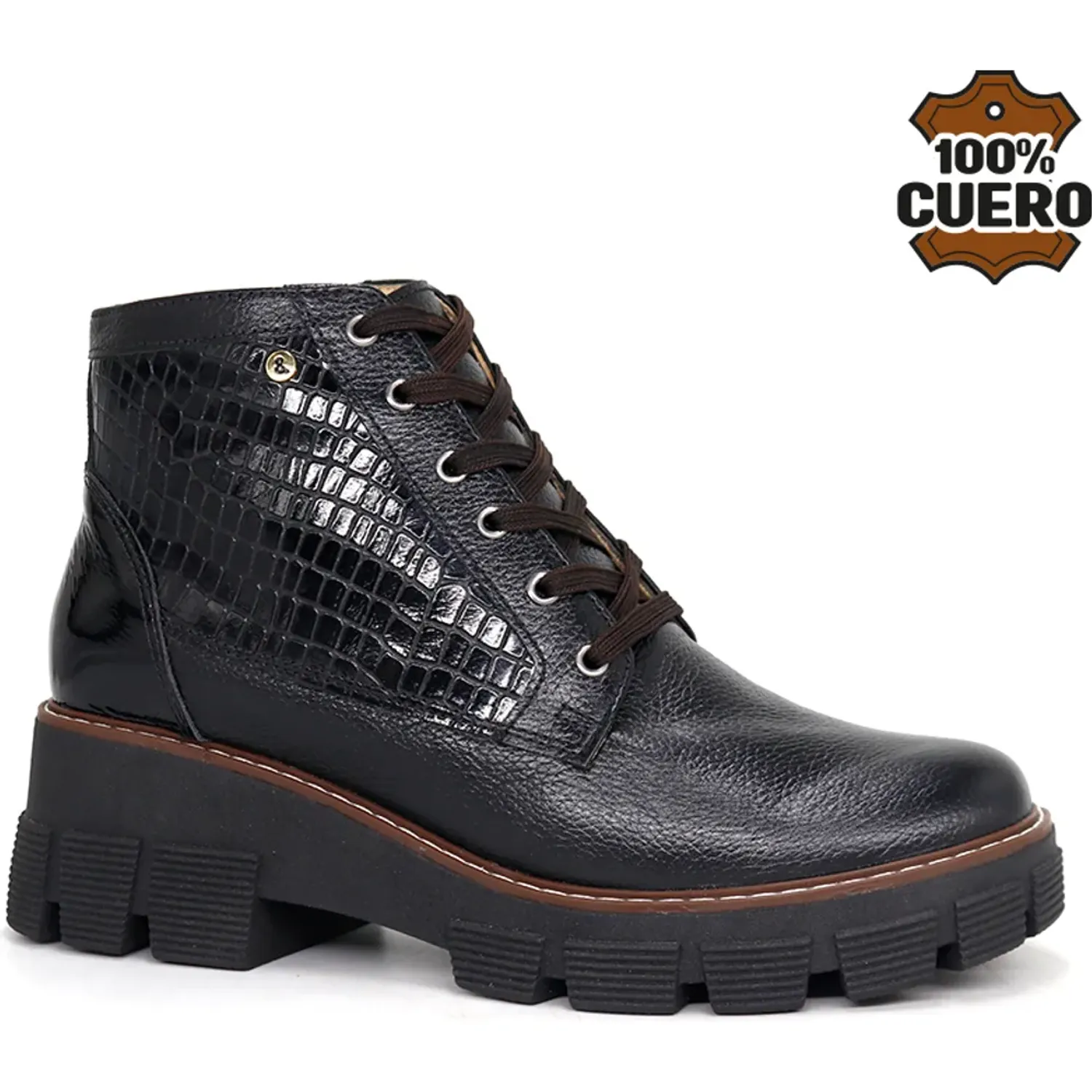 Botin Par&Ss De Vestir Mujer  Paris-Ka26q1-N color negro | Platanitos