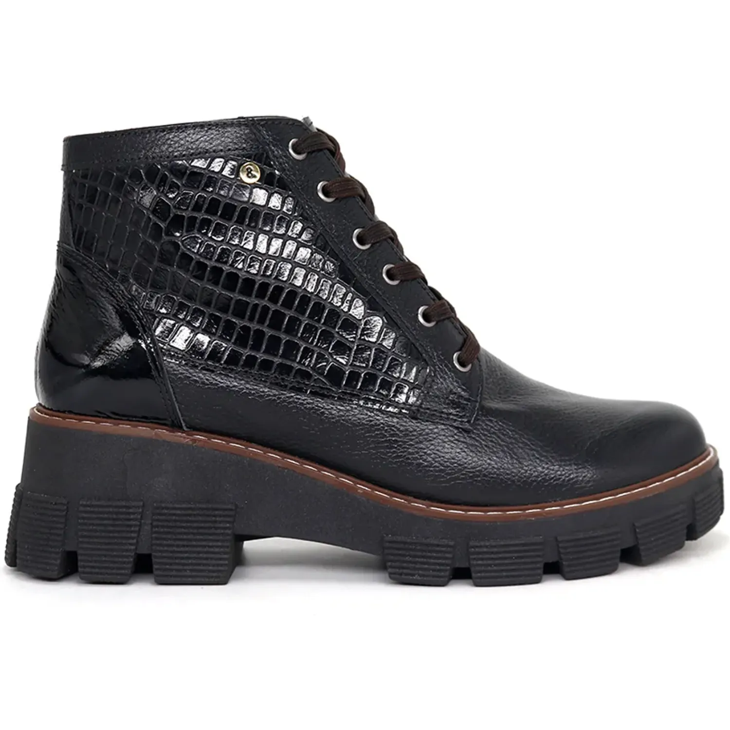 Botin Par&Ss De Vestir Mujer  Paris-Ka26q1-N color negro | Platanitos