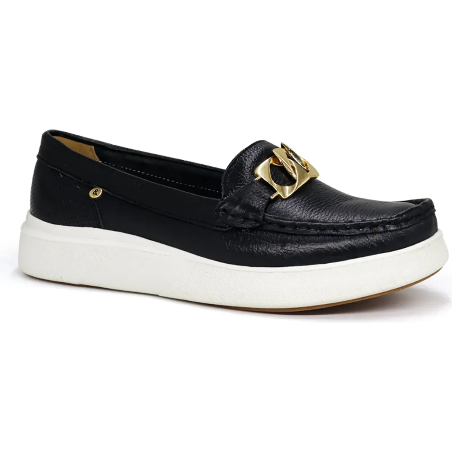 PAR&SS Mocasin Par&Ss Casual De Cuero Para Mujer Ceda-Ka26q3-N color negro | Platanitos
