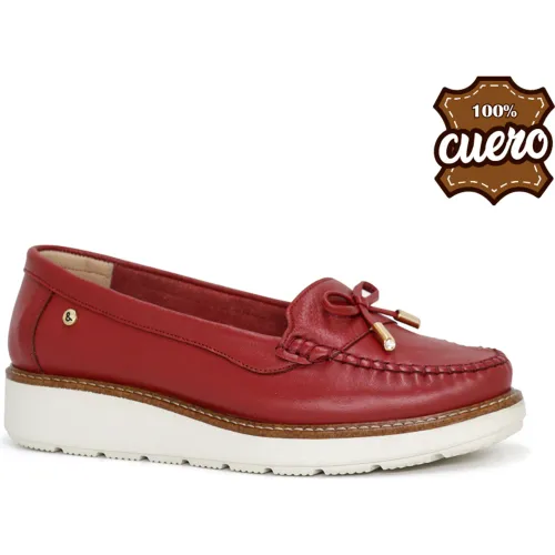 PAR&SS Mocasin Casual De Cuero Para Mujer Ja26q2-Ms860