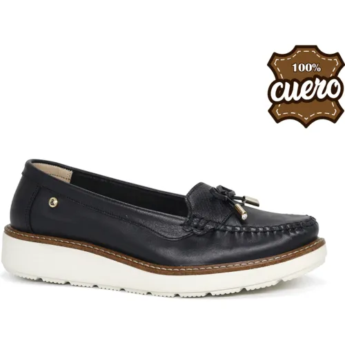 PAR&SS Mocasin Casual De Cuero Para Mujer Ja26q2-Ms860