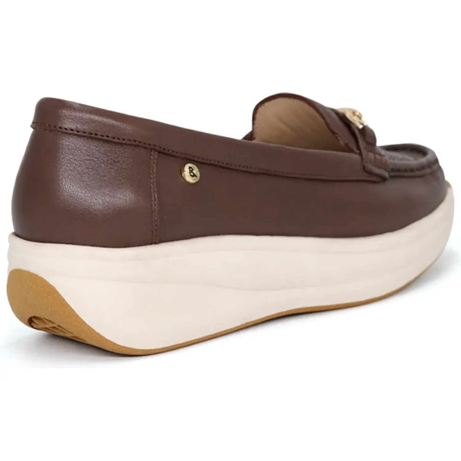 PAR&SS Mocasin Par&Ss Casual De Cuero Para Mujer Ja26q2-Ms861 color caoba | Platanitos