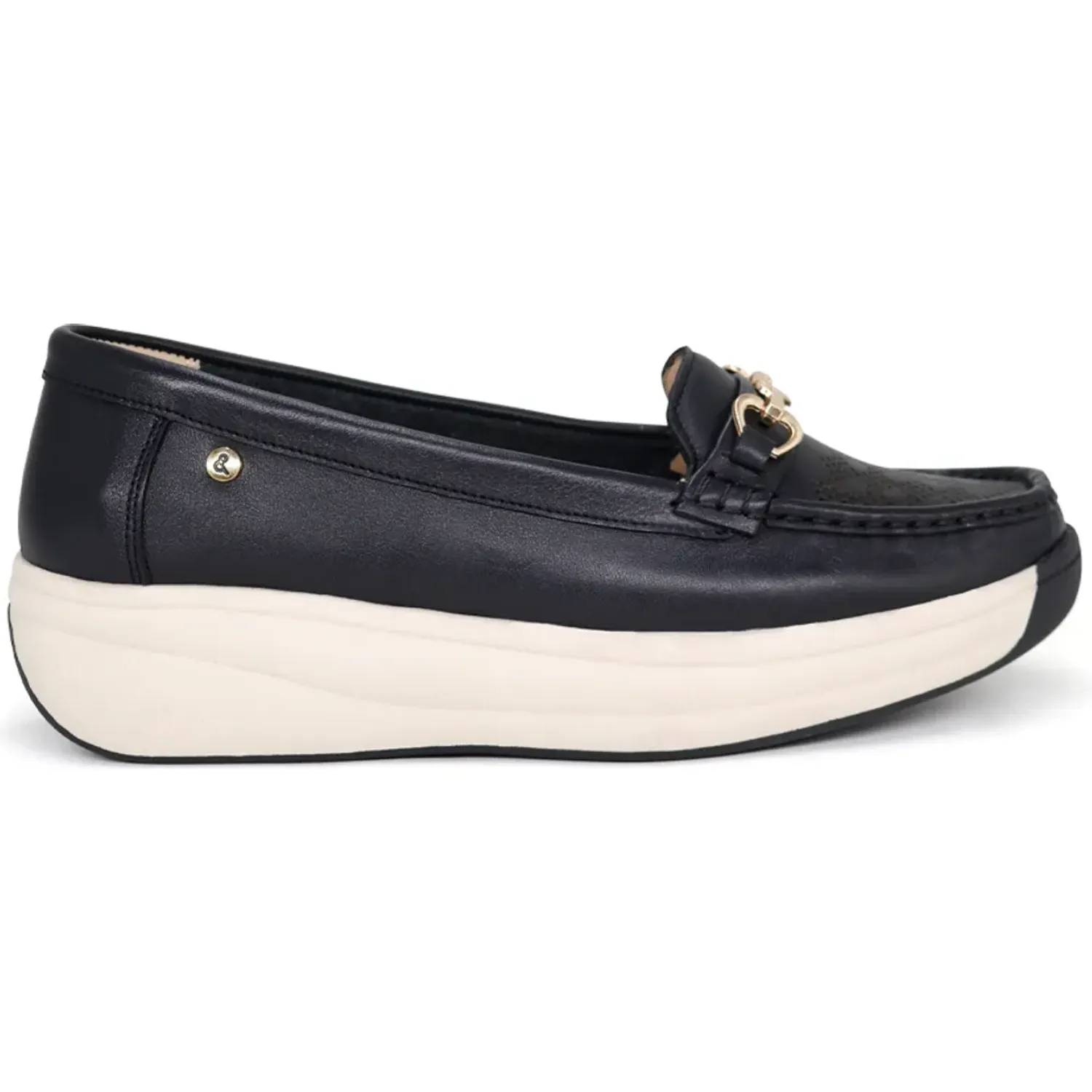 PAR&SS Mocasin Par&Ss Casual De Cuero Para Mujer Ja26q2-Ms861-N color negro | Platanitos