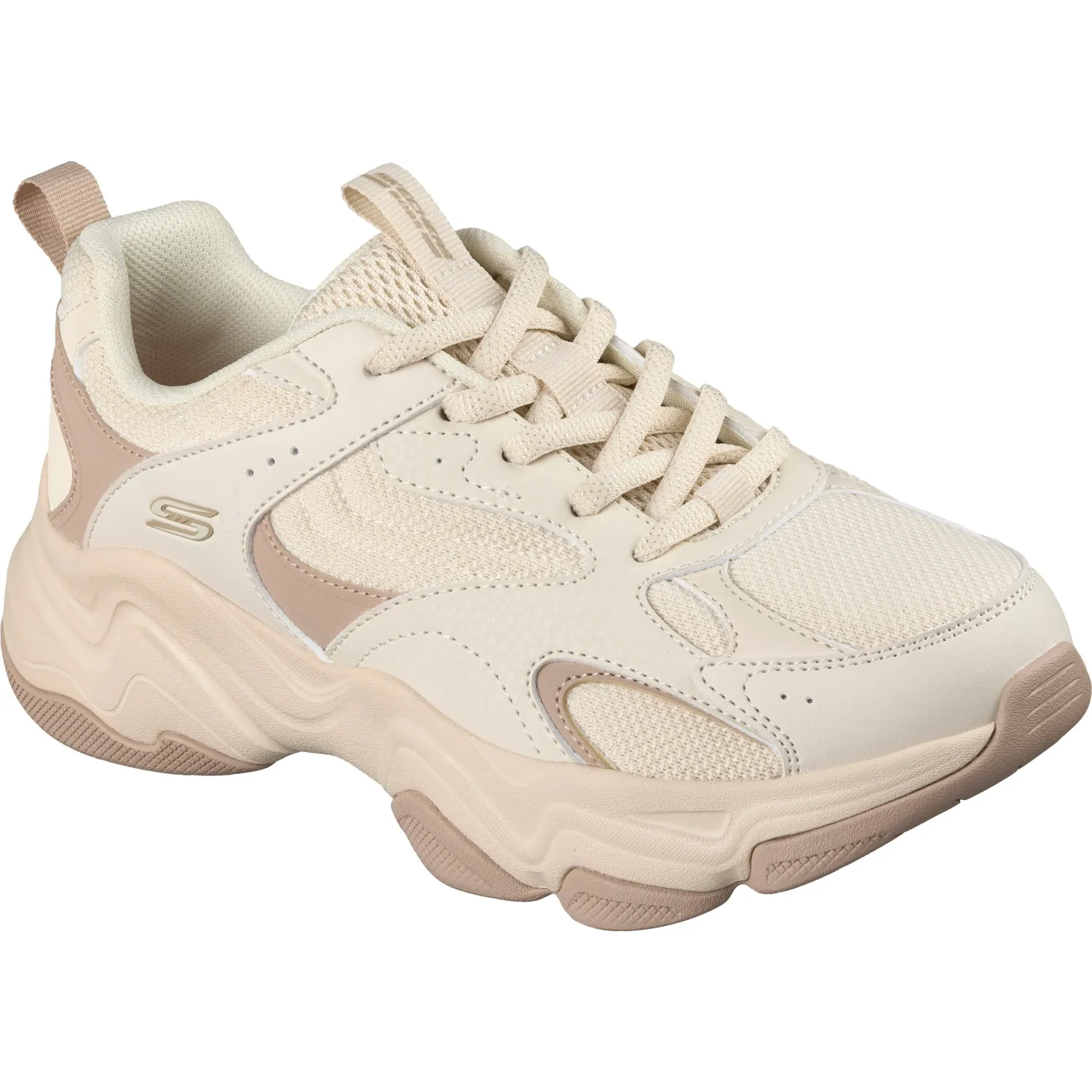 Skechers Zapatillas Skechers Urbanas Mujer Bobs Diego color crema | Platanitos