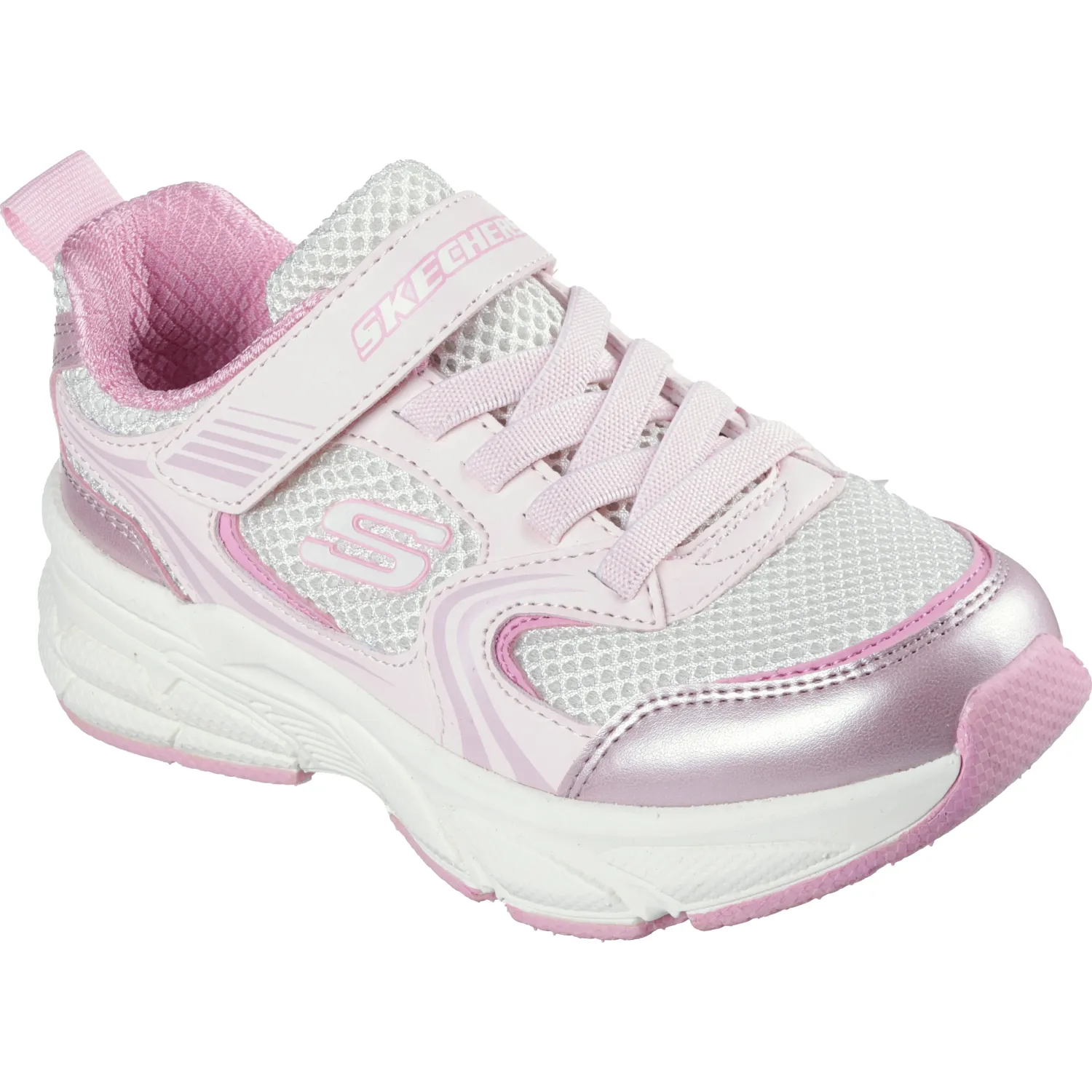 Zapatillas Skechers Urbanas Niñas Retro-Graph color rosado | Platanitos