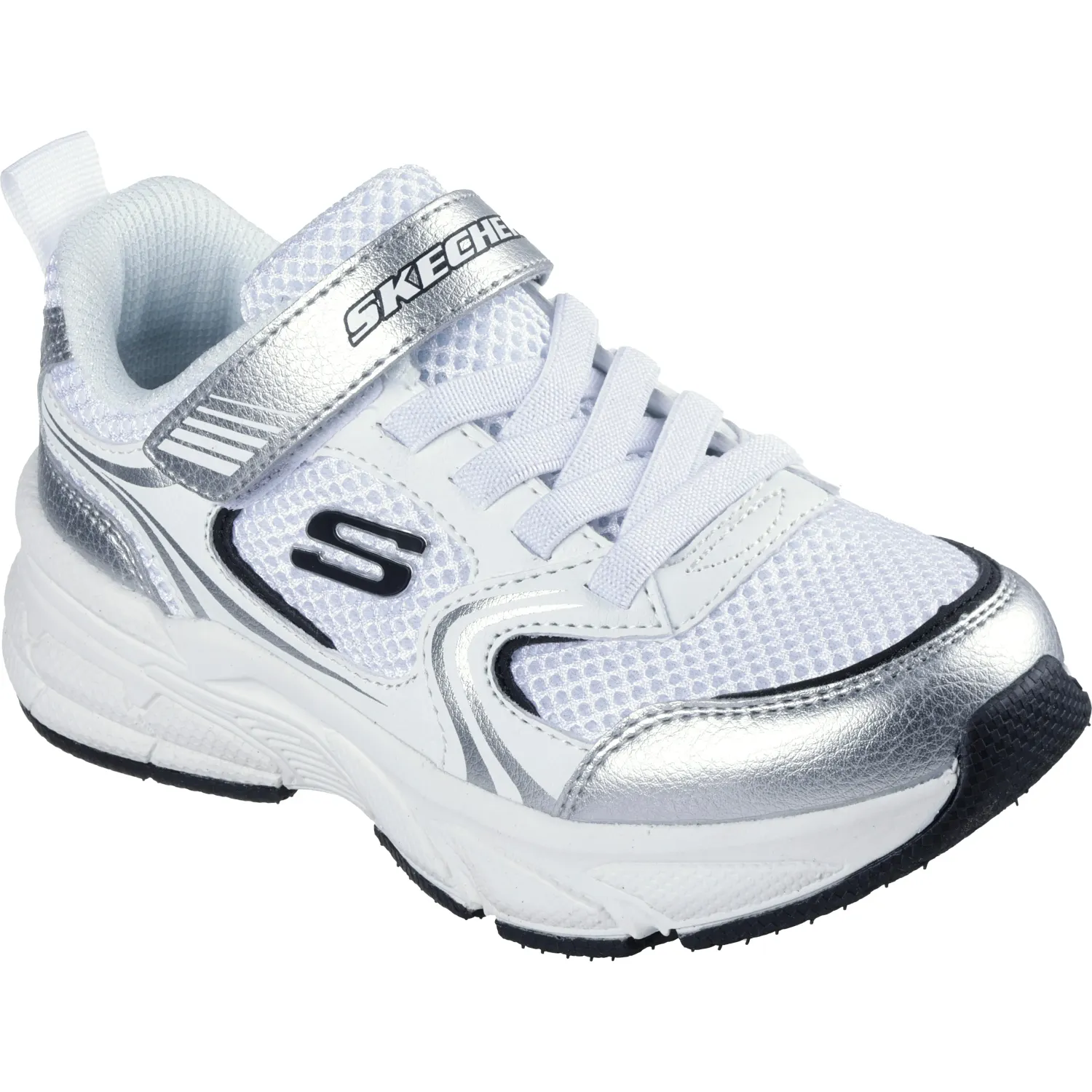 Zapatillas Skechers Urbanas Niñas Retro-Graph color blanco | Platanitos