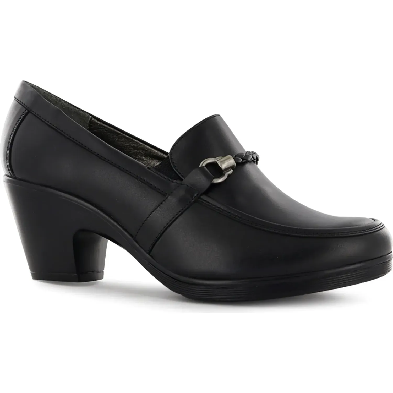 Mocasin Ecco Confort Mujer Natalie81 color negro | Platanitos