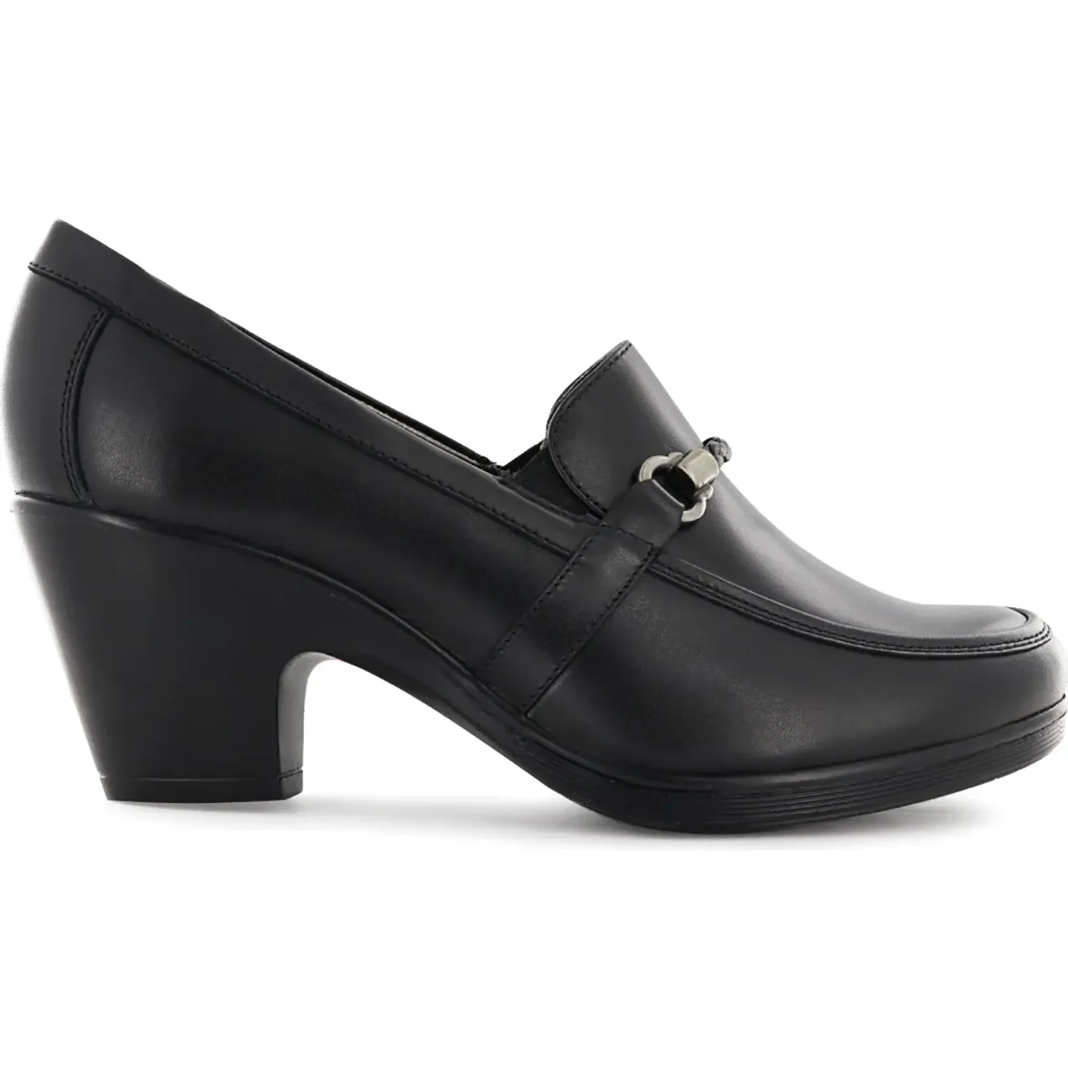 Mocasin Ecco Confort Mujer Natalie81 color negro | Platanitos
