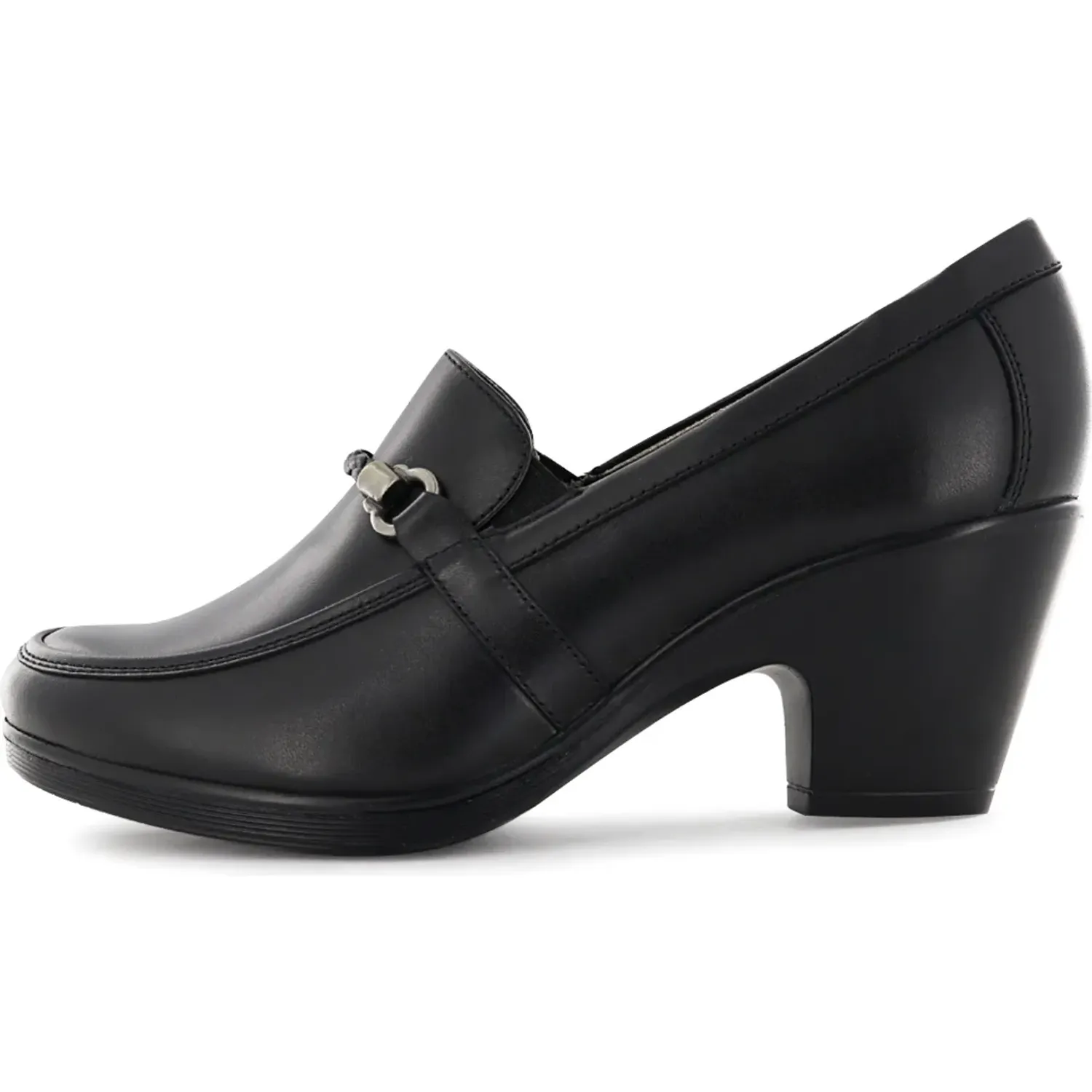 Mocasin Ecco Confort Mujer Natalie81 color negro | Platanitos