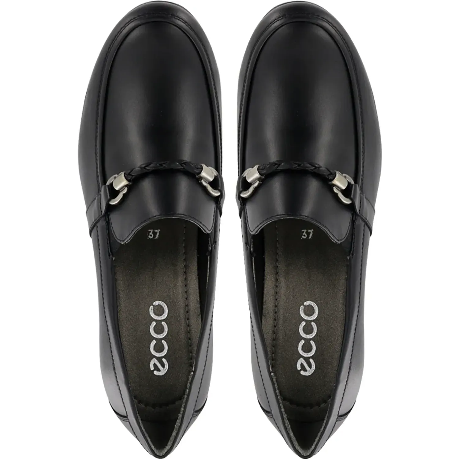 Mocasin Ecco Confort Mujer Natalie81 color negro | Platanitos