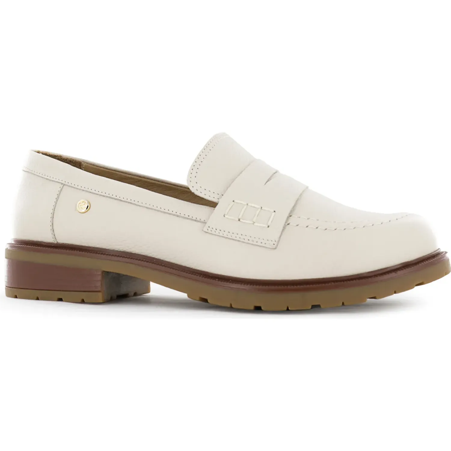Mocasin Ecco Mujer Zumi02 color hielo | Platanitos