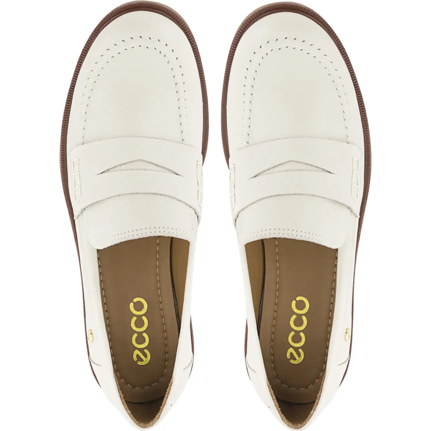Mocasin Ecco Mujer Zumi02 color hielo | Platanitos
