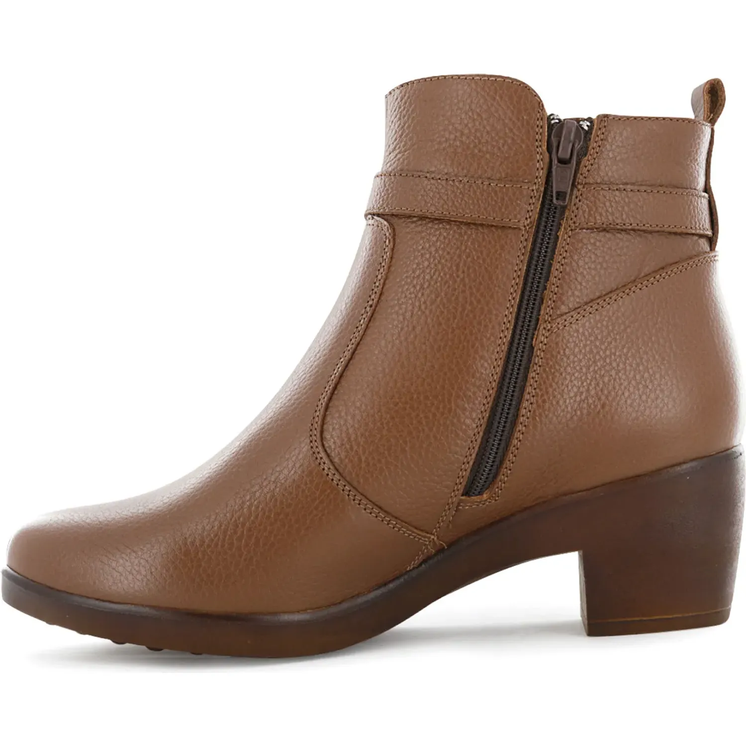 Ecco Botin Ecco Confort Mujer Asturias09 color tostado | Platanitos