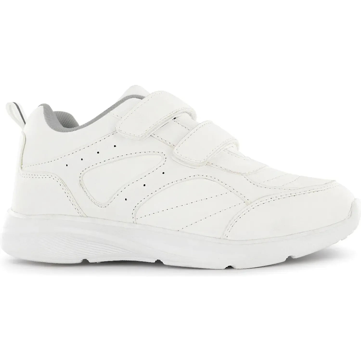 Zapatilla Impuls Escolar Unisex Delta06 color blanco | Platanitos