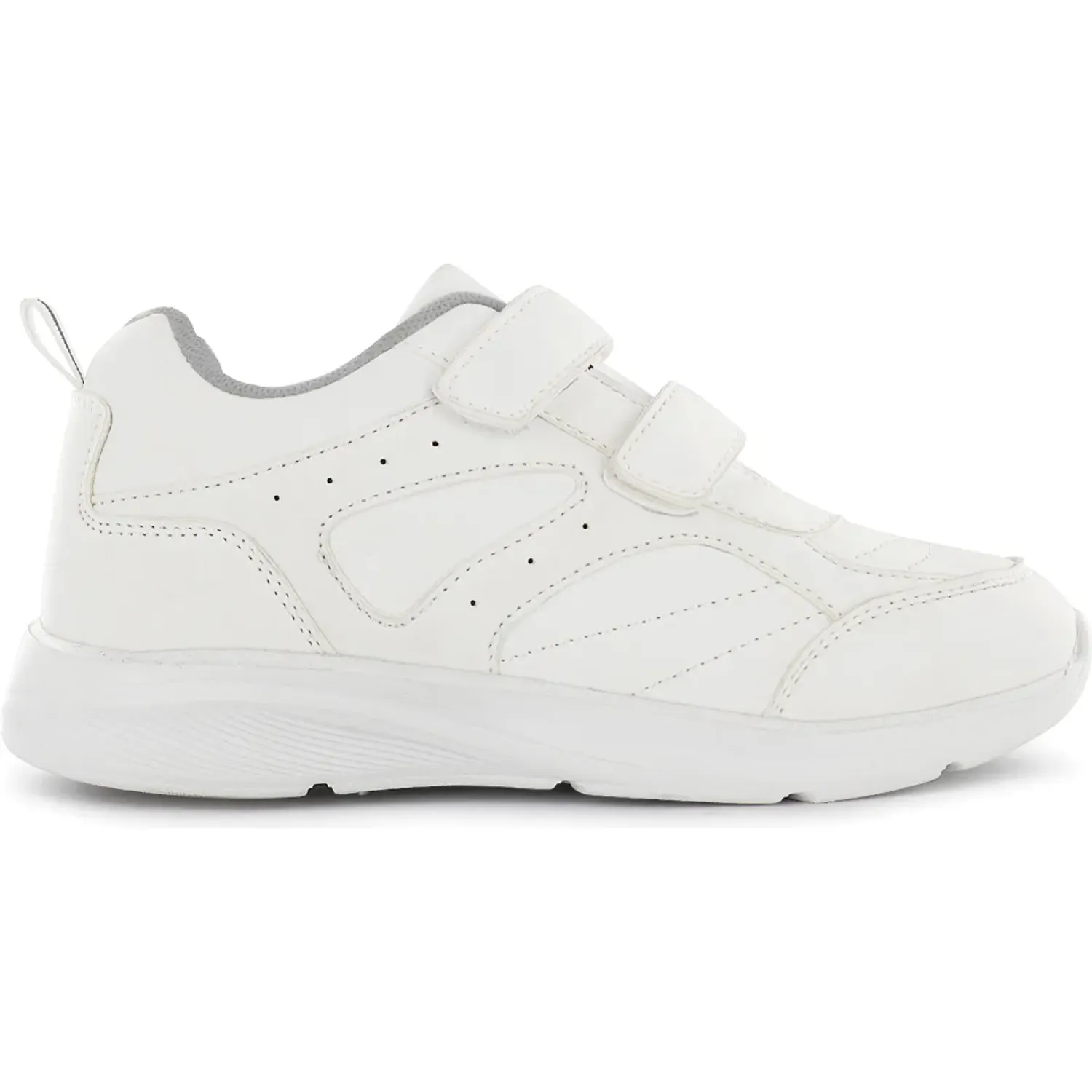 Zapatilla Impuls Escolar Unisex Delta06 color blanco | Platanitos