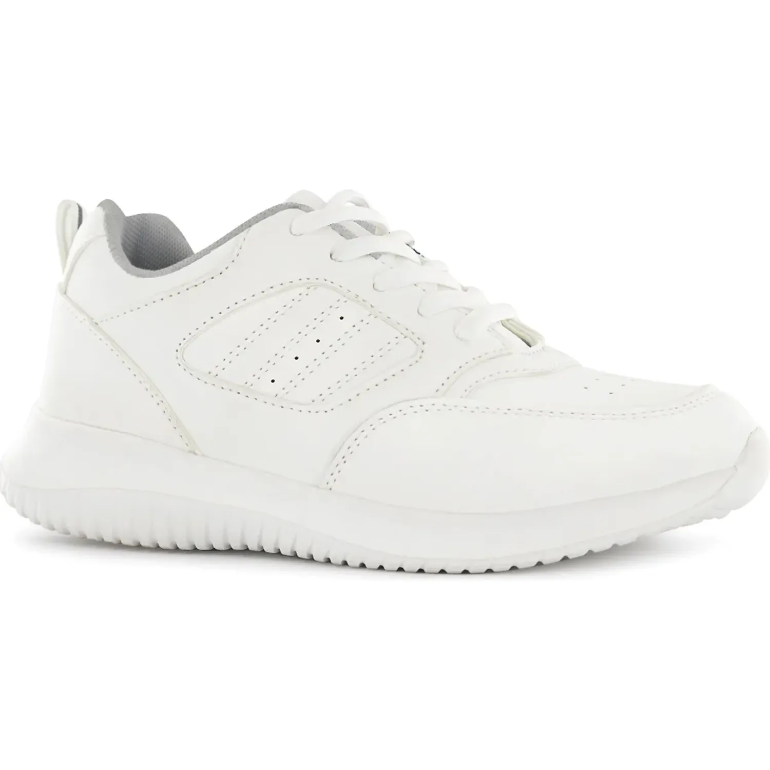 Zapatilla Impuls Escolar Unisex Delta07 color blanco | Platanitos