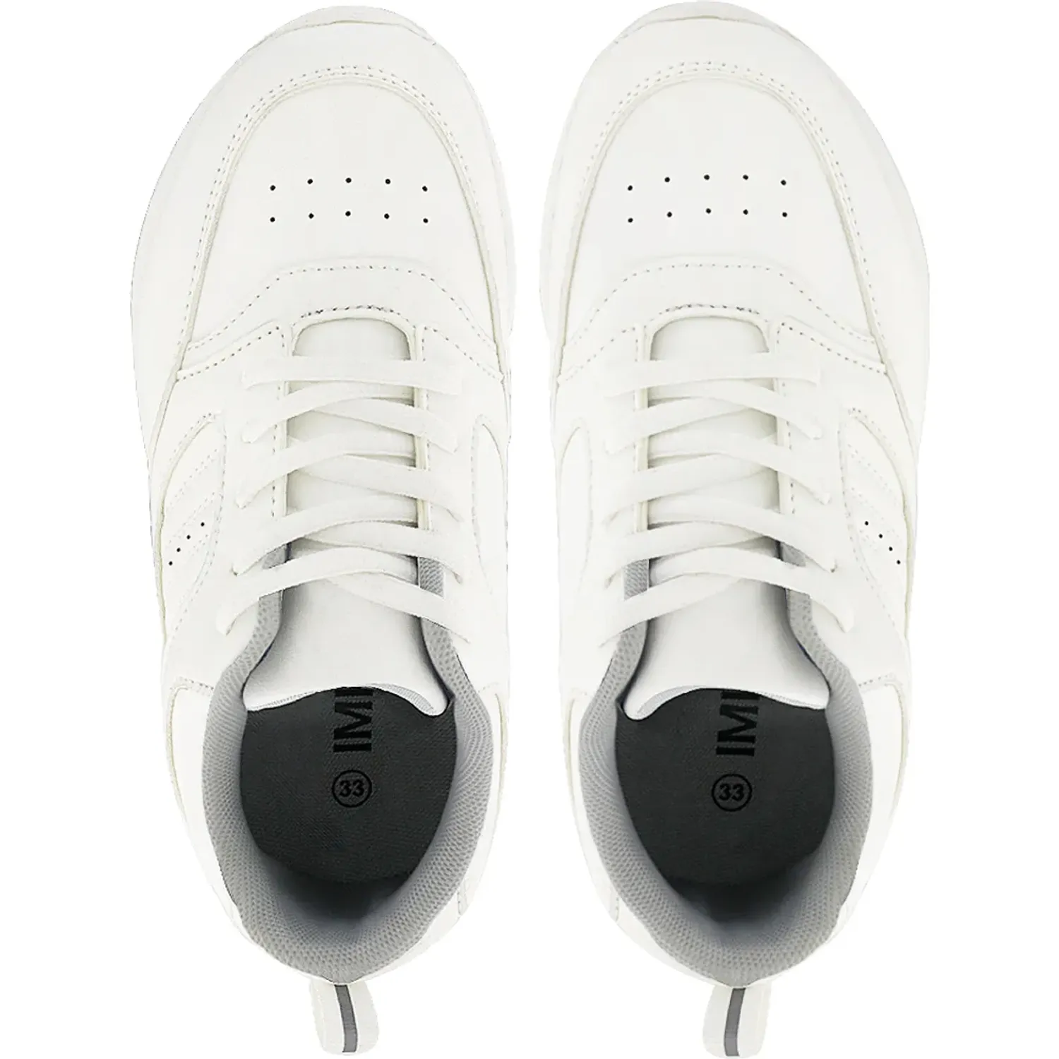 Zapatilla Impuls Escolar Unisex Delta07 color blanco | Platanitos
