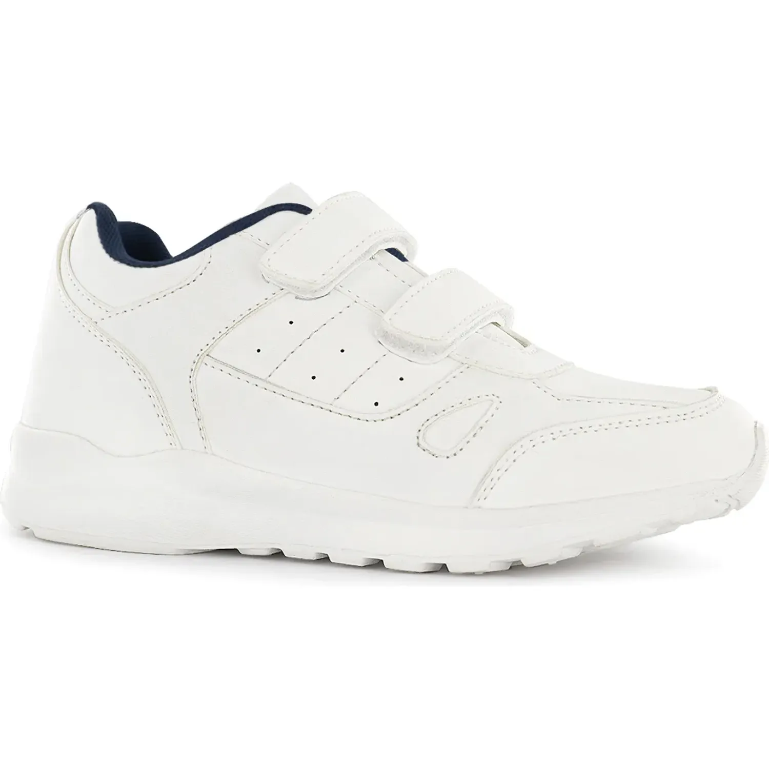 Zapatilla Impuls Escolar Unisex Delta08 color blanco | Platanitos
