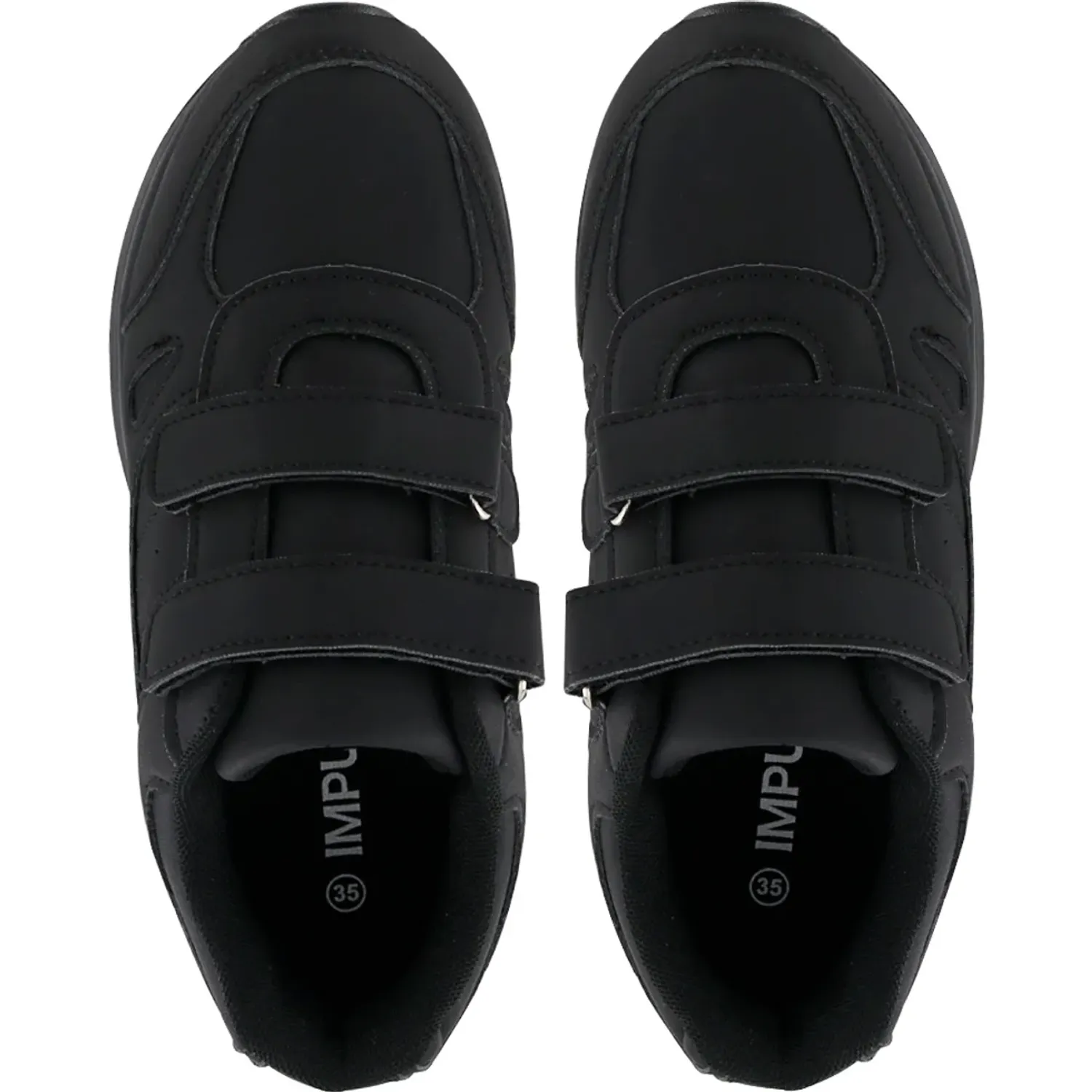 Zapatilla Impuls Escolar Unisex Delta08 color negro | Platanitos