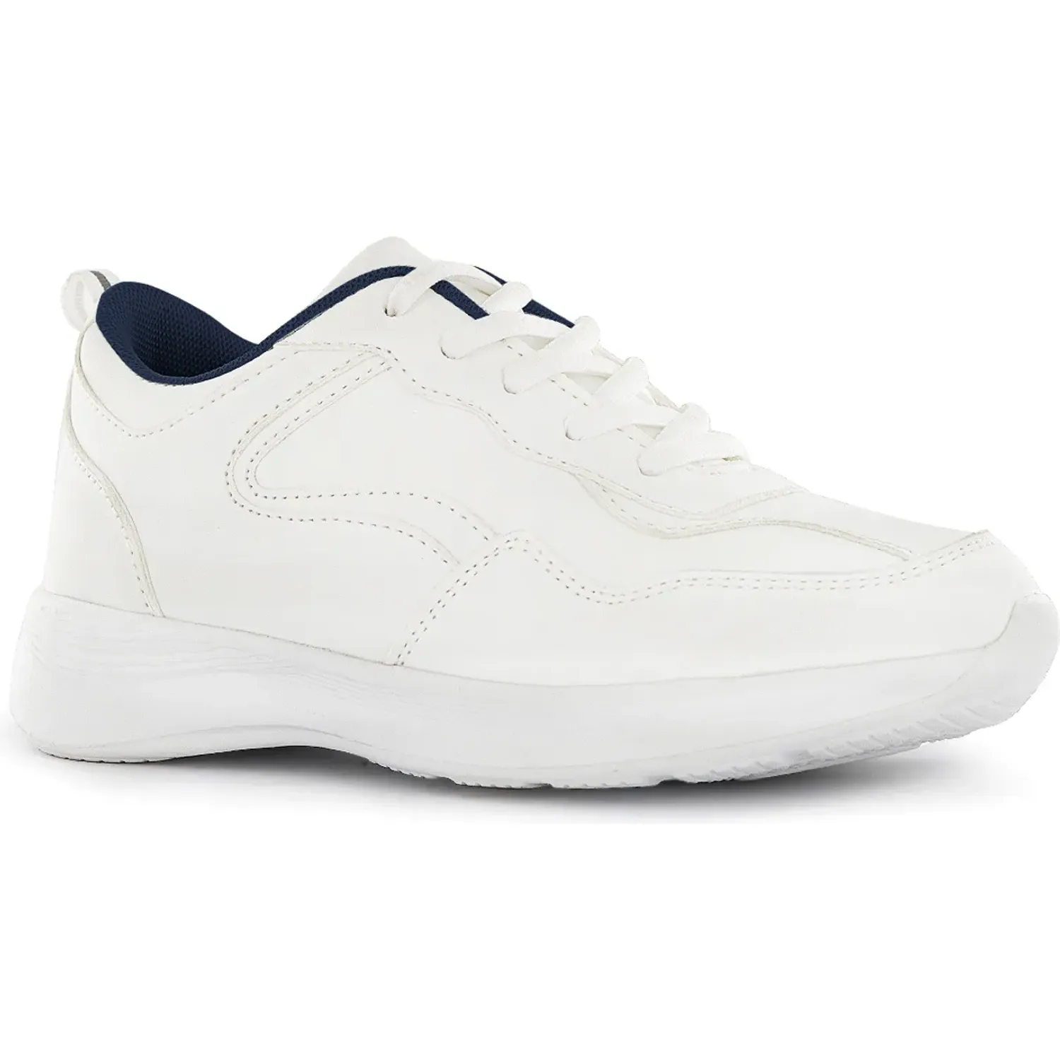 Zapatilla Impuls Escolar Unisex Delta09 color blanco | Platanitos