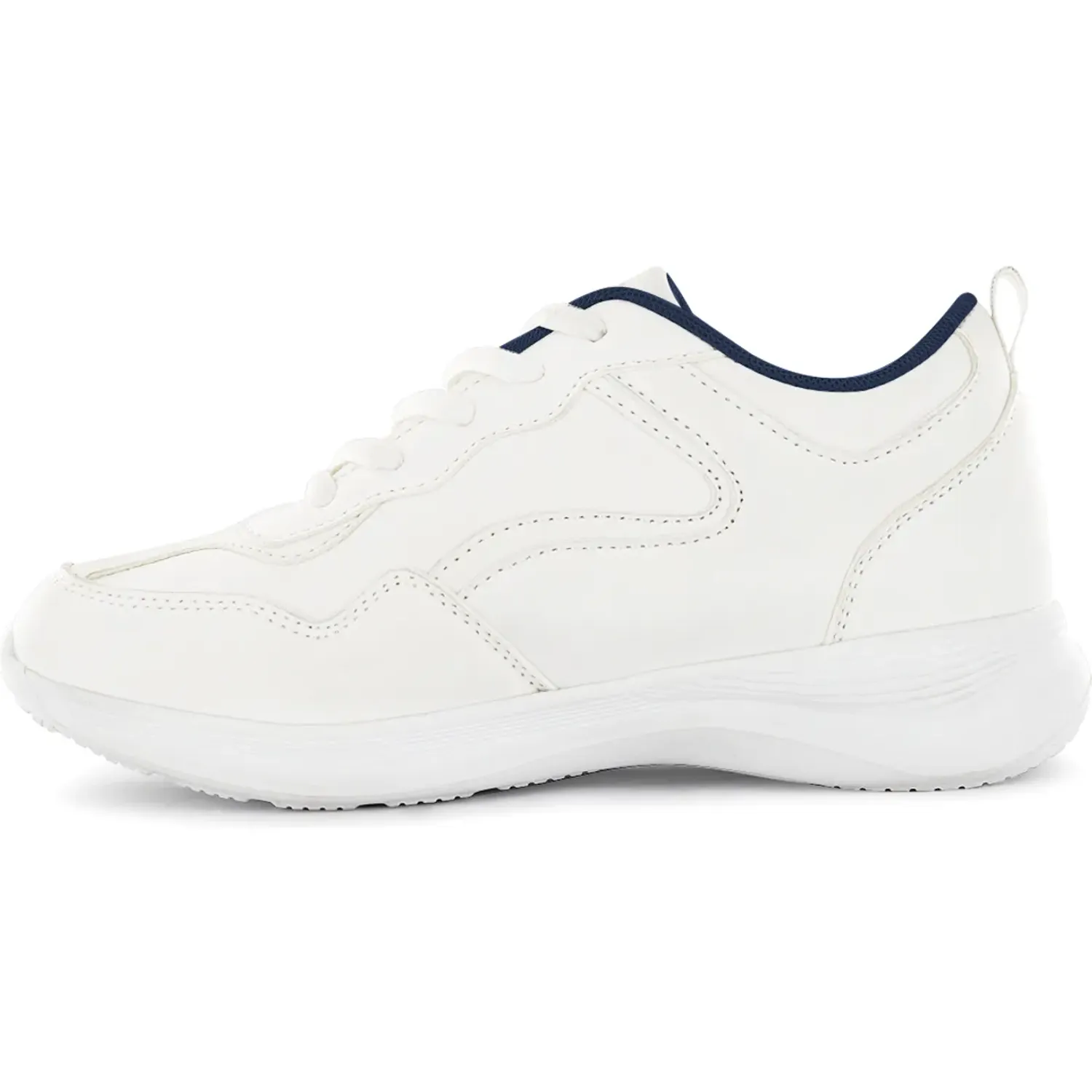 Zapatilla Impuls Escolar Unisex Delta09 color blanco | Platanitos