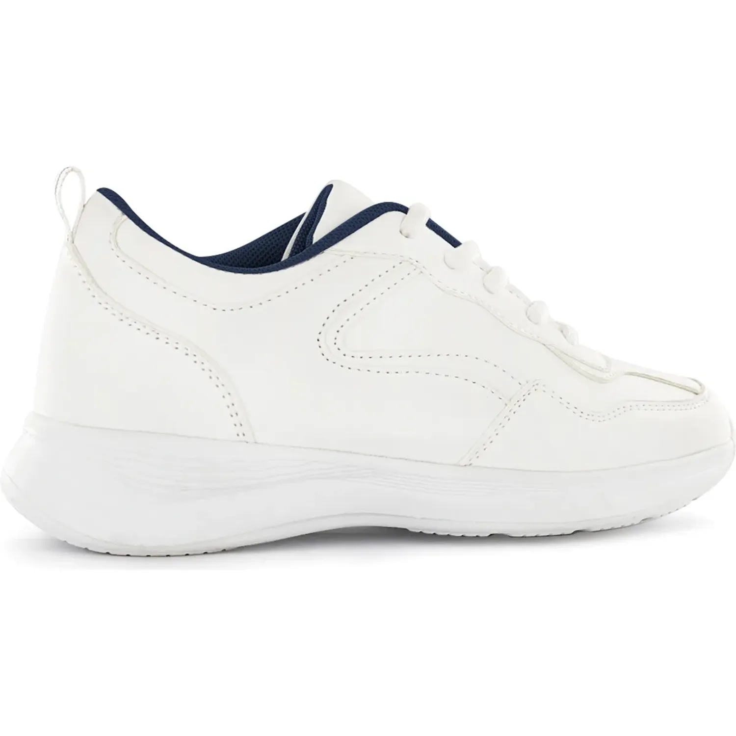 Zapatilla Impuls Escolar Unisex Delta09 color blanco | Platanitos